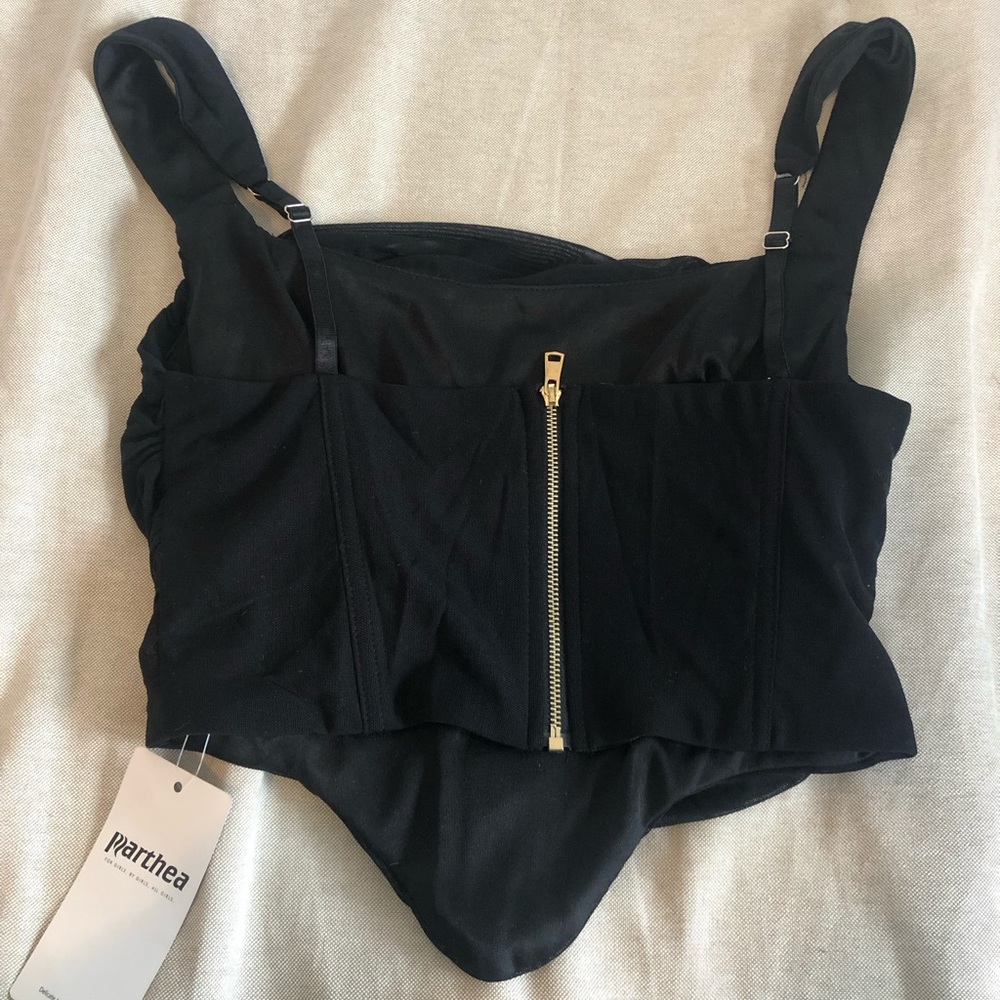 Black crop top